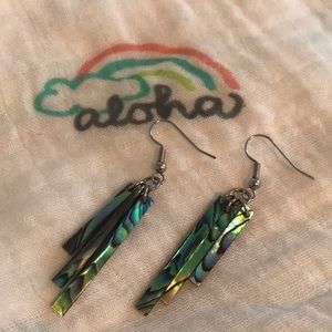 Abalone shell earrings